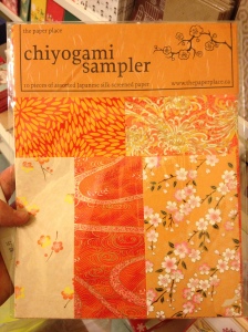 Orange Chiyogami sampler