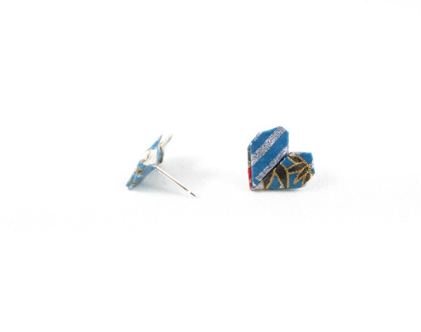 blue-silver-gold-origami-heart-stud-earrings_2